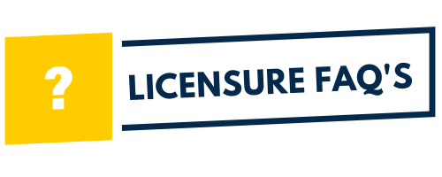 Licensure FAQ